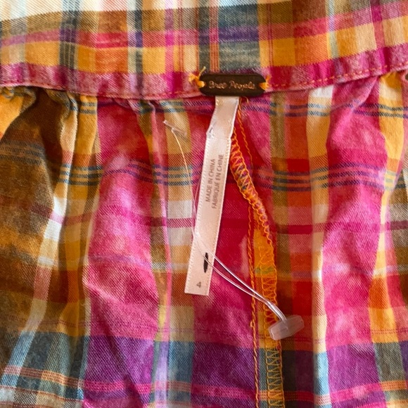 NWOT Free People Pink and Orange Cropped Corset Short Set in Size 4 - Picture 15 of 16